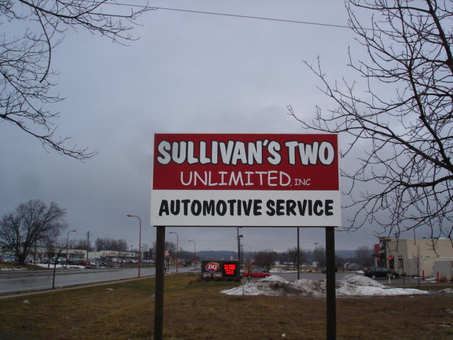 Sullivans two Unlimited Baraboo WI sign